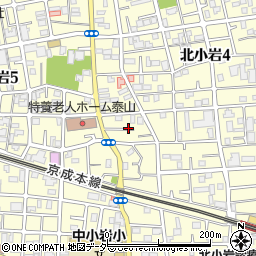 東京都江戸川区北小岩4丁目4周辺の地図