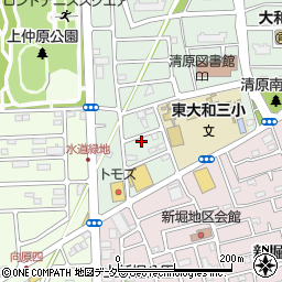 東京都東大和市清原4丁目11-6周辺の地図