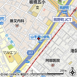 ミニストップ板橋中丸店周辺の地図