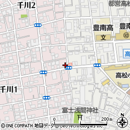 アビタ千川周辺の地図