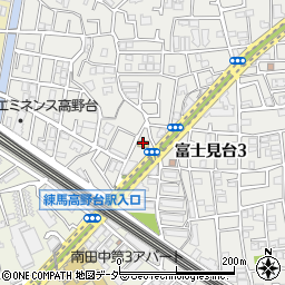 ファミリーマート練馬富士見台店周辺の地図