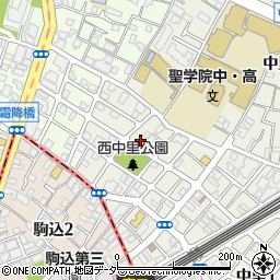 城北信用金庫駒込支店周辺の地図
