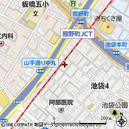 東京都豊島区池袋4丁目12-13周辺の地図