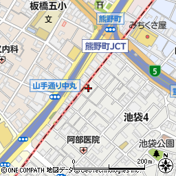 東京都豊島区池袋4丁目12-13周辺の地図