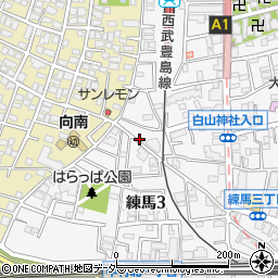 東京都練馬区練馬3丁目26周辺の地図