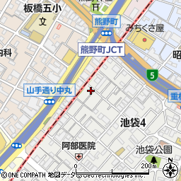 東京都豊島区池袋4丁目12-15周辺の地図