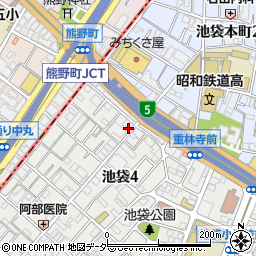 東京都豊島区池袋4丁目15-8周辺の地図