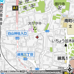 東京都練馬区練馬3丁目21-17周辺の地図