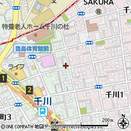 東京都豊島区要町3丁目49-1周辺の地図