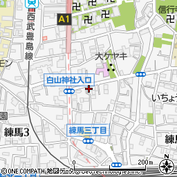 東京都練馬区練馬3丁目21-10周辺の地図