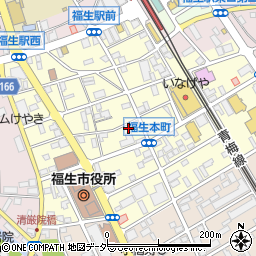 東京都福生市本町72周辺の地図