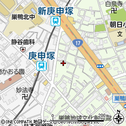 ローラー庚申社周辺の地図