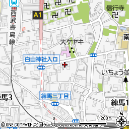 東京都練馬区練馬3丁目21-12周辺の地図