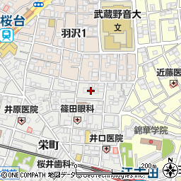 東京都練馬区栄町41周辺の地図