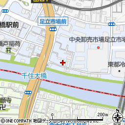 東京都足立区千住橋戸町63周辺の地図