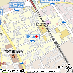 東京都福生市本町60周辺の地図