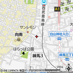 東京都練馬区練馬3丁目26-12周辺の地図