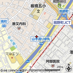 東京都板橋区中丸町11周辺の地図