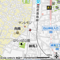 東京都練馬区練馬3丁目26-10周辺の地図