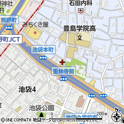 東京都豊島区池袋本町2丁目5-15周辺の地図
