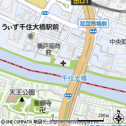 東京都足立区千住橋戸町30周辺の地図