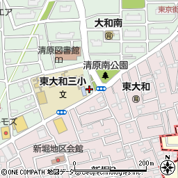 東京都東大和市清原4丁目1369-3周辺の地図