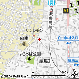 東京都練馬区練馬3丁目26-6周辺の地図