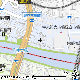 東京都足立区千住橋戸町61周辺の地図