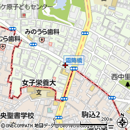 百塔珈琲 Shimofuri周辺の地図