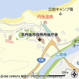 京丹後市役所　上下水道部上下水道お客様センター周辺の地図