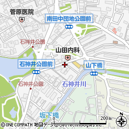 練馬区石神井町5丁目2 akippa駐車場周辺の地図