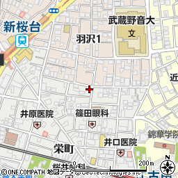 東京都練馬区栄町42-11周辺の地図