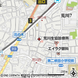 東京都荒川区荒川7丁目32-3周辺の地図