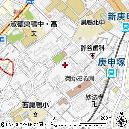 東京都豊島区西巣鴨周辺の地図