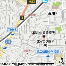 東京都荒川区荒川7丁目32-1周辺の地図
