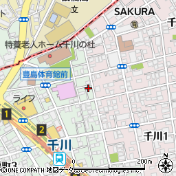 東京都豊島区要町3丁目49-5周辺の地図