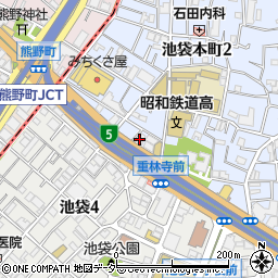 東京都豊島区池袋本町2丁目5周辺の地図