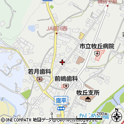 山梨県山梨市牧丘町窪平79周辺の地図