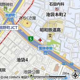 東京都豊島区池袋本町2丁目5-4周辺の地図