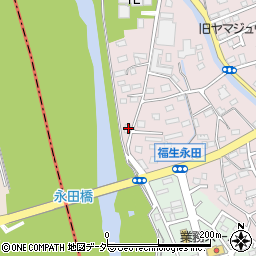 東京都福生市福生592周辺の地図