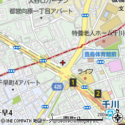 東京都豊島区要町3丁目57周辺の地図