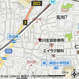 東京都荒川区荒川7丁目32-13周辺の地図