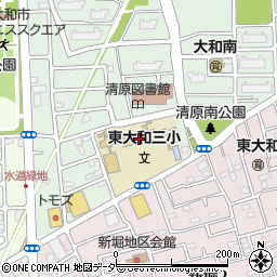 東京都東大和市清原4丁目1312-2周辺の地図
