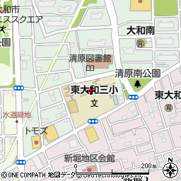 東京都東大和市清原4丁目1312-2周辺の地図