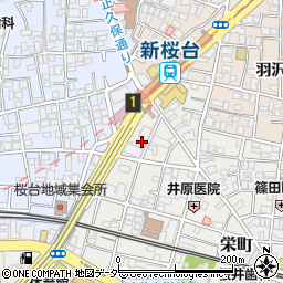 東京都練馬区栄町18-7周辺の地図