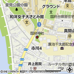 国府神社周辺の地図
