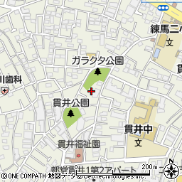 東京都練馬区貫井周辺の地図