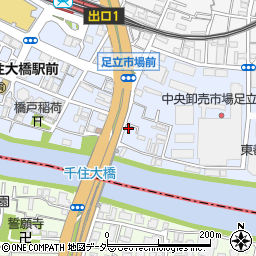 東京都足立区千住橋戸町66周辺の地図