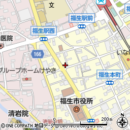 東京都福生市本町94-1周辺の地図