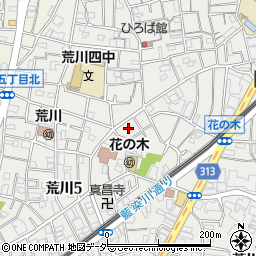東京都荒川区荒川5丁目46周辺の地図
